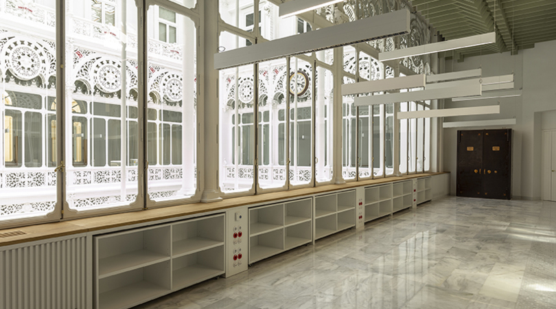 Restauración de la sala de lectura y espacios circundantes del banco de españa en madrid | Premis FAD 2019 | Interiorisme